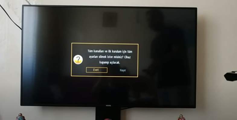 Vestel Smart Tv kanal sıfırlama