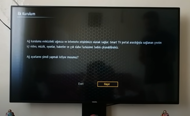 vestel smart tv ag ayarlari