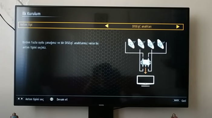 vestel smart tv diseqc ayarları
