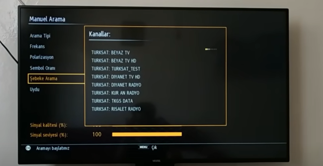 vestel smart tv manuel kanal guncelleme